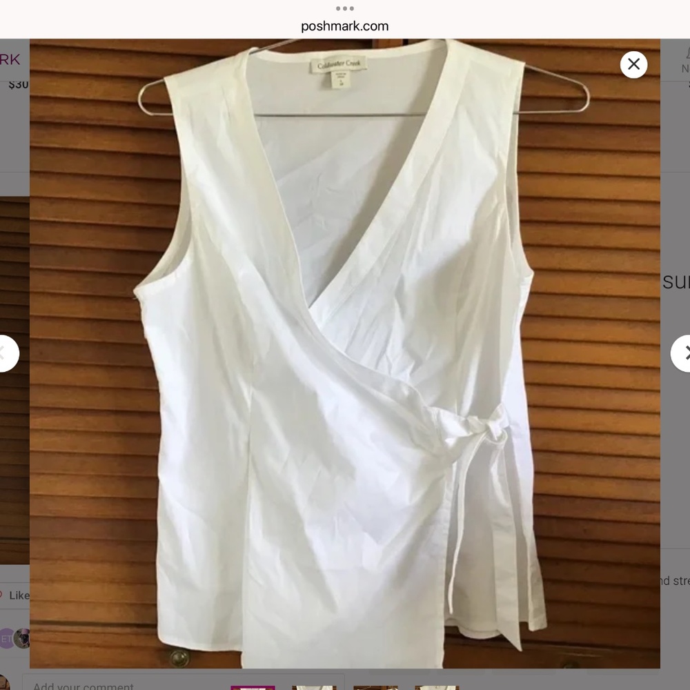 Coldwater Creek super cute summer top large New
